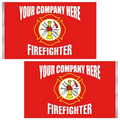 5' x 8' Firefighter Double Sided Knitted Polyester Flag